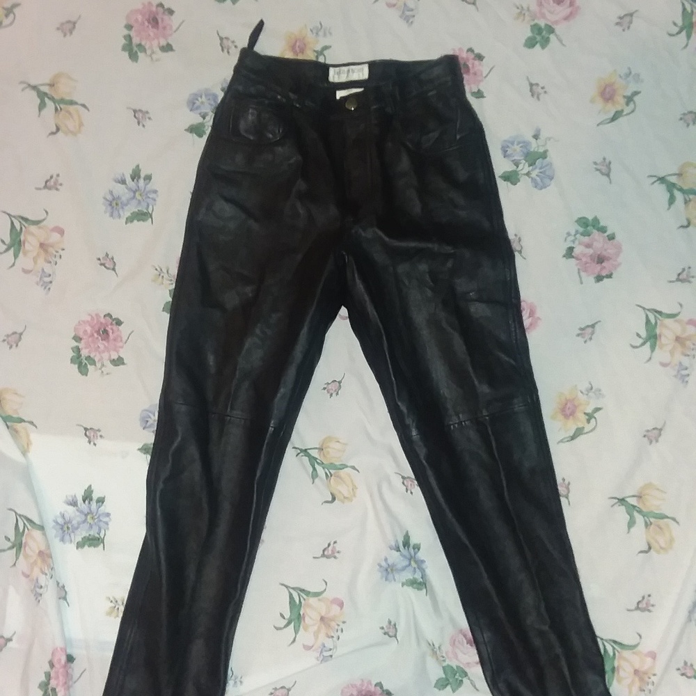 HUGO BUSCATI COLLECTION LEATHER PANTS